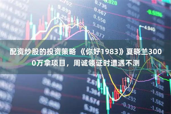 配资炒股的投资策略 《你好1983》夏晓兰3000万拿项目，周诚领证时遭遇不测